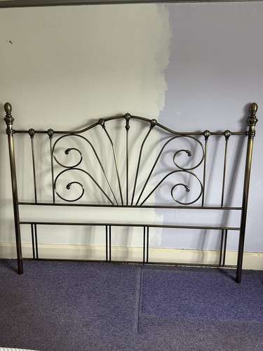 Ornate brushed brass metal - brushed,