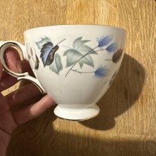 Vintage Colclough bone china tea cup Linden pattern 8162 3.5”x3” 