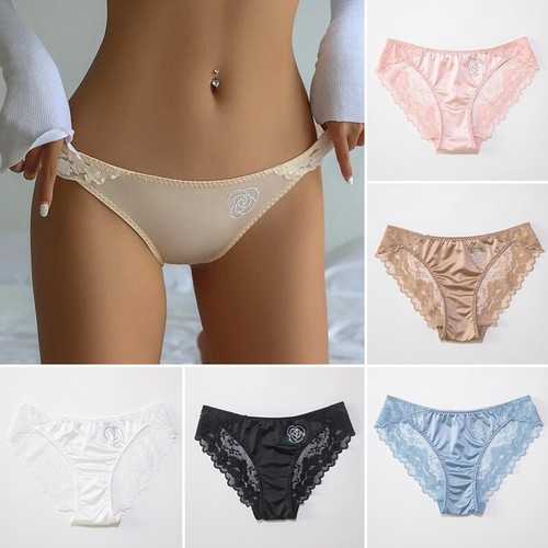 Sexy women satin silk panties - sexy,