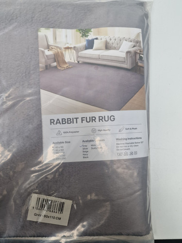 Faux rabbit fur - rug, 60