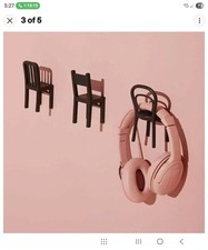 IKEA FJANTIG 3x Black Chair