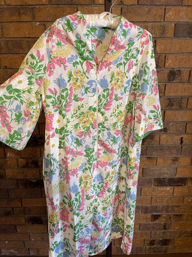 Vintage 80s floral cotton - vintage,