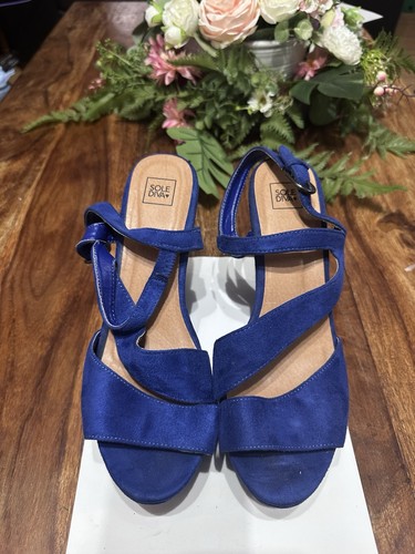 Sole diva royal blue - blue, faux