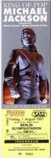 MICHAEL JACKSON : TICKET STUB - 1.8.1997 - BERLIN OLYMPIASTADION - UNBENUTZT