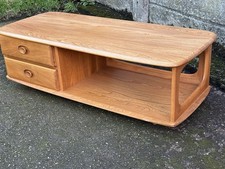 FINE MODERN ERCOL TV CABINET  MINERVA COFFEE TABLE -  DELIVERY AVAILABLE