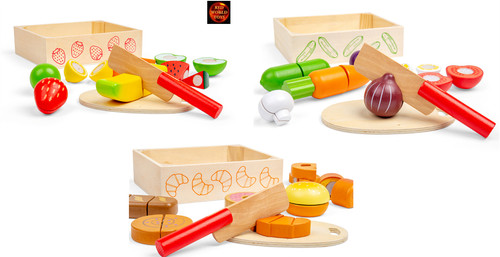 Wooden cutting play - play, food