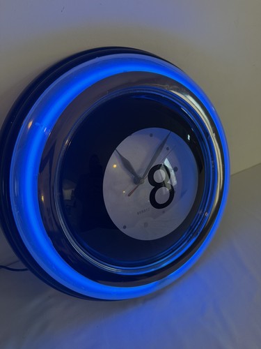 Vintage pool ball blue neon - blue,