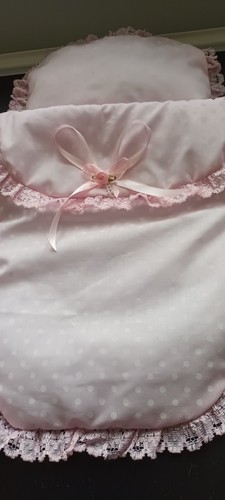 Hand made pink spot dolls - pink,