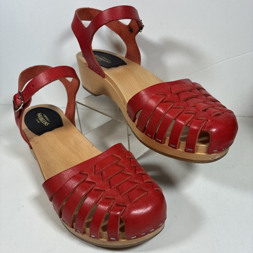 Swedish hasbeens red strappy - swedish,