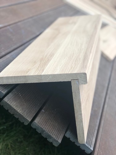 Solid oak stair - cladding, set
