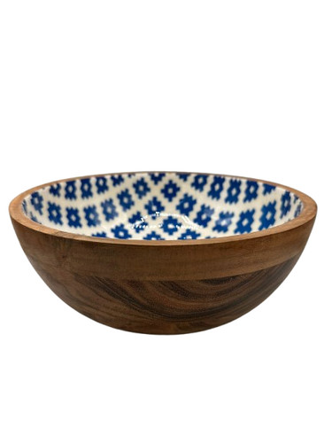 Wooden salad serving bowl - wooden, /