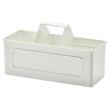 New IKEA VÄLVÅRDAD Kitchen Sink Organiser White 22.5x9x12.5cm Steel Tidy Caddy