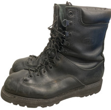 Corcoran Matterhorn Combat Boots Black USA Made Leather Vibram Size UK 6 US 7W