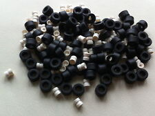 170 lego parts 4 X 4508215 Tyre Normal Wide Ø14.6 X 9 + 4 WHITE rim - 4 wheels