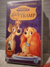 THE LADY AND THE TRAMP VHS PAL UK Video  DISNEY CLASSIC HOLOGRAM 1998 REMASTERED