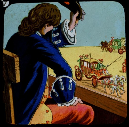 Magic lantern slide gullivers - slide,