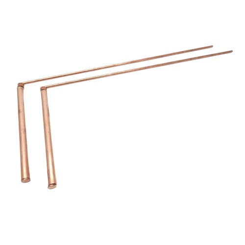 Brass dowsing rods - ,, copper