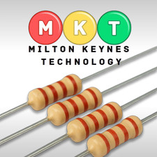 1/2W 0.5W Carbon Film Resistor ±5% 10 Ohm - 1M Ohm 10 Pack