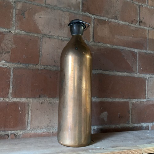 Vintage copper bottle flask - copper,