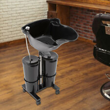 Portable Hairdressing Salon Basin 2 Buckets Hair Washing Sink Shampoo Wash Bowl