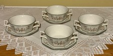 Johnson Brothers Eternal Beau SET of 4 Handled Soup Coupes / Bowls with handles