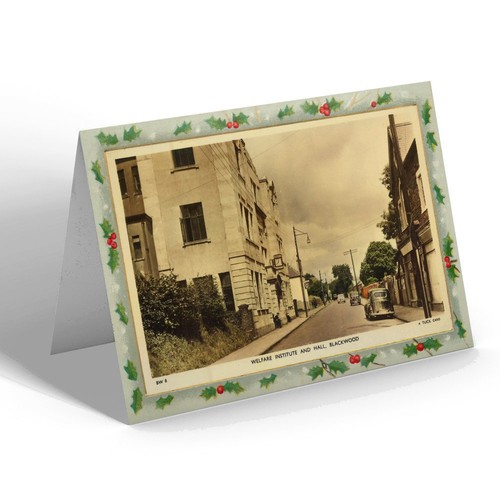 Xmas notelet vintage wales - xmas,