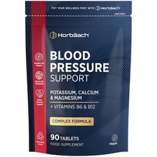 Blood Pressure Tablets | 90 Count | Vegan | By Horbaach