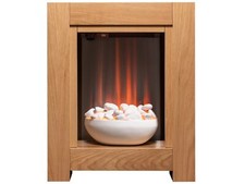 Adam Monet Fireplace Suite Oak + Electric Fire, 23"