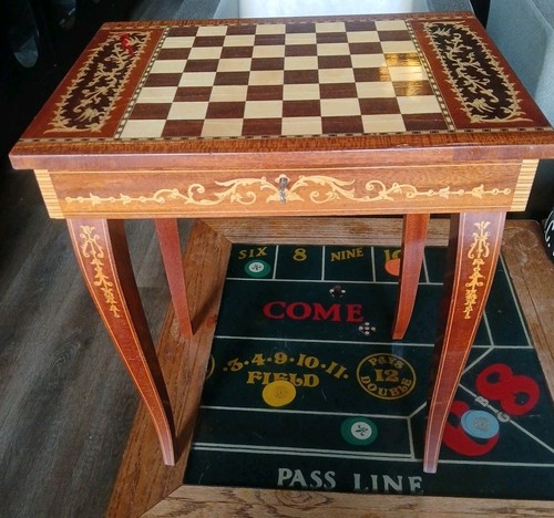 Vintage chess table - vintage,