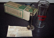Vintage glass horlicks - -,
