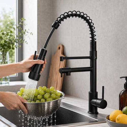 Kitchen sink mixer tap - kitchen, pull