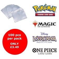 Standard Soft Penny Trading Cards Sleeves 100 pieces per pack | Pokemon & YuGiOh