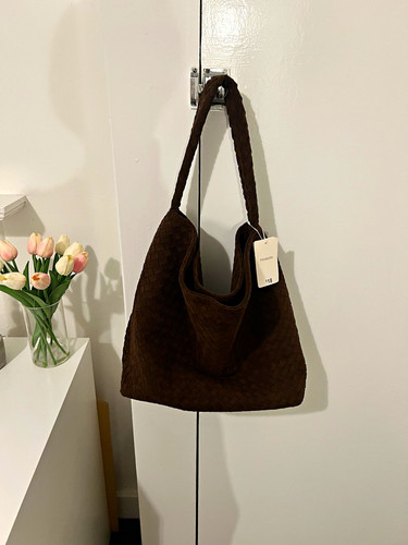 Primark brown woven - woven, faux
