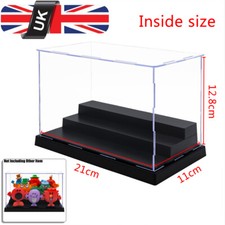 UK 21cm L Acrylic Display Box 3Steps Case Self-Install Dustproof Collections Toy