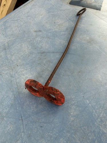 Vintage metal cattle branding - metal,
