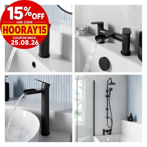 Waterfall bathroom taps - bathroom,