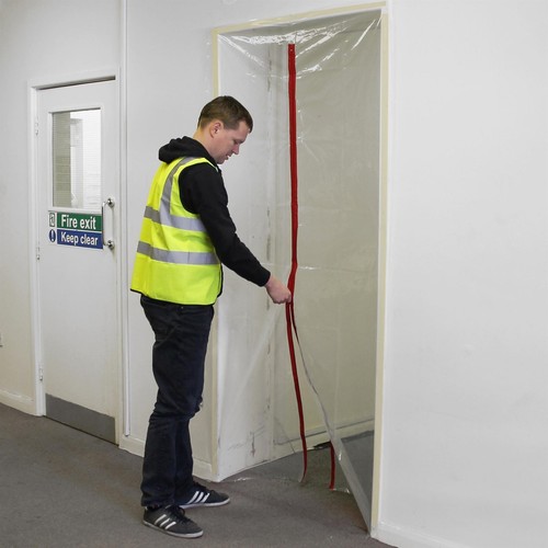 Dust seal stop plastic door - plastic, 1