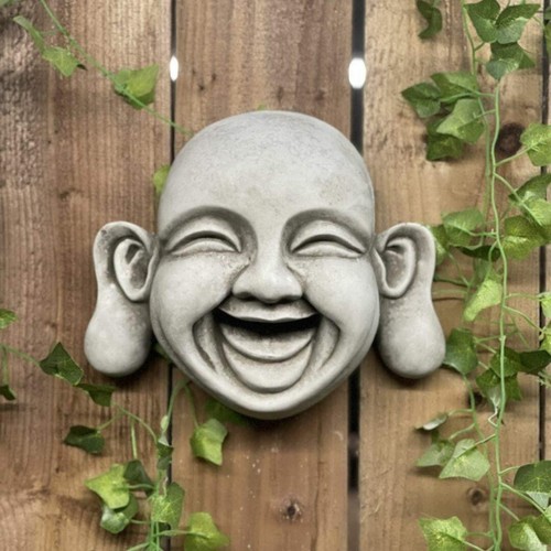 Cheerful large wall buddha - large,