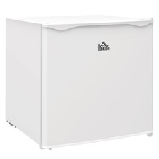 HOMCOM 35L Tabletop Freezer with Adjustable Temperature Wire Shelf White