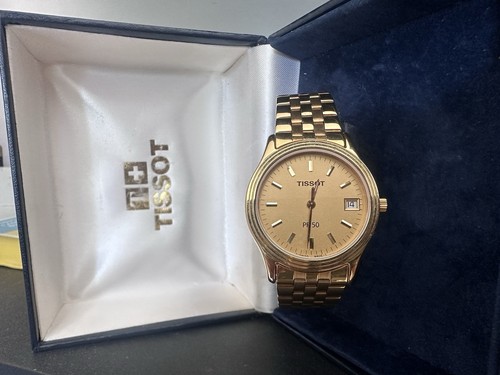 Mens gold tissot pr50 - gold,