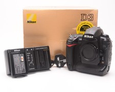 Nikon D3 12.1MP Digital SLR DSLR Camera - Black (Body Only) ***84,145 shots***