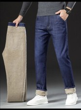 Mens Thermal Jeans Thick