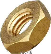 BRASS HALF NUTS HEXAGON THIN