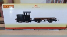 OO gauge Hornby Ruston & Hornsby 48DS 0-4-0 Diesel Loco + Flatbed Wagon.