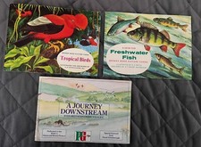 Brooke Bond Tea Picture Cards. X 3 Albums. Birds, Fish  And British Wildlife.