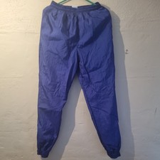 Vintage Pro Spirit Windbreaker Tracksuit Bottoms Blue - Size S, L30
