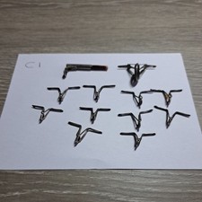 Set of 12 rod rings, tip and