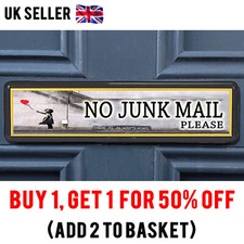 No Junk Mail Sticker Banksy