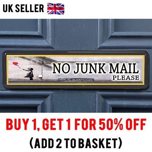 Junk mail sticker banksy - junk,