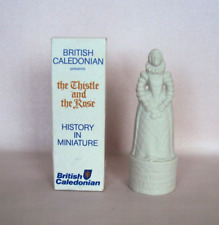 Beneagles Whisky Flask. Queen Elizabeth I Vintage, Boxed. Thistle & Rose. Empty